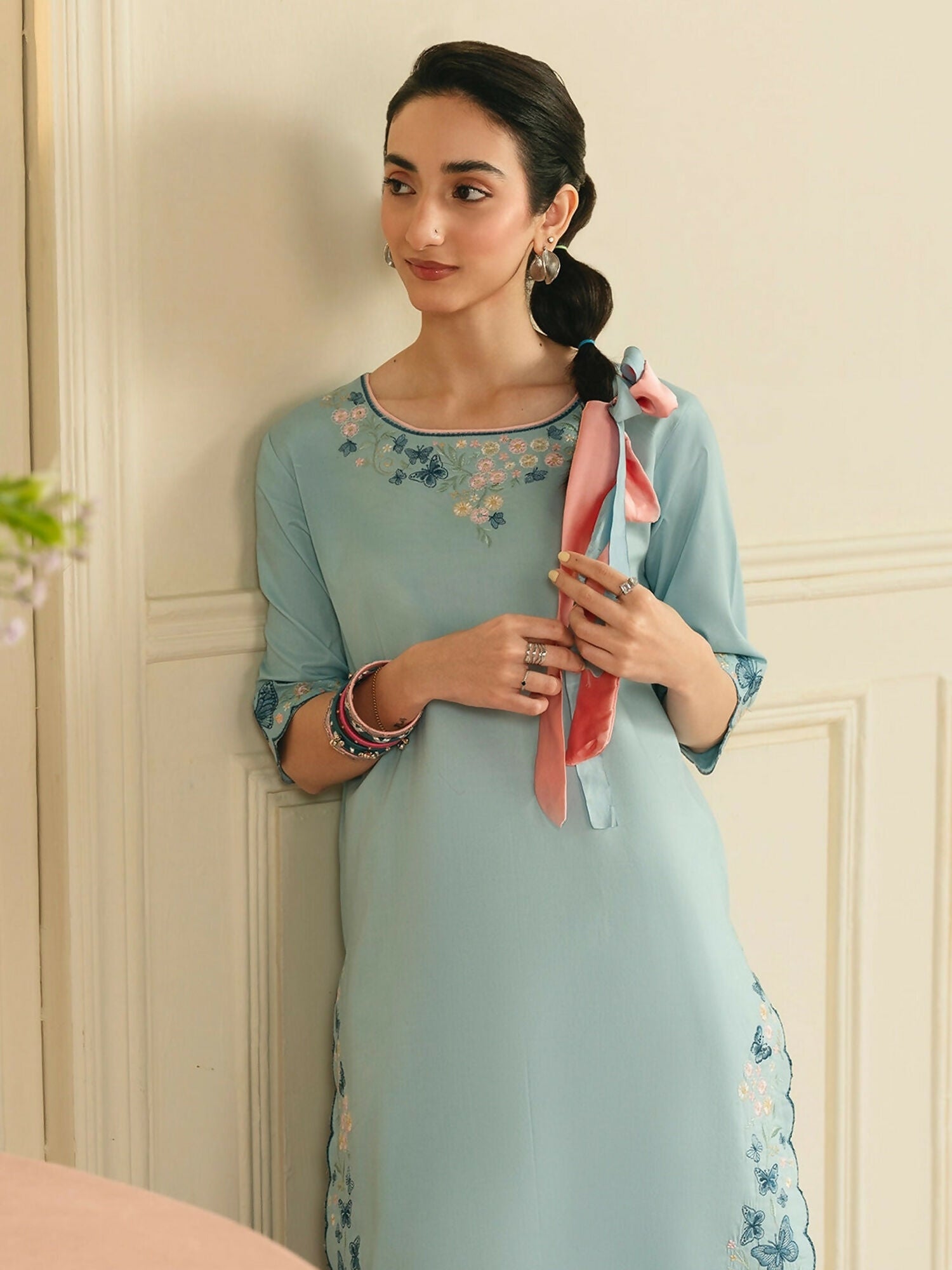 Mannat Clothing Boho Summer'26 Cotton Embroidered Stitched Suit-Wild Bloom