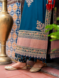 Fatima Hussain Lawn Embroidered Unstitched 3-Piece Suit-Nura
