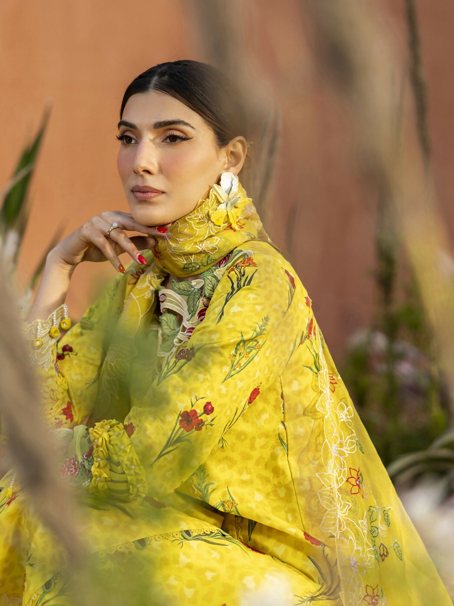 Parishay Ivy Bloom'26 Lawn Embroidered Unstitched 3-Piece Suit-IB-09