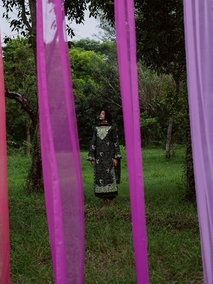 Parishay Rang e Sarma Khaddar Embroidered Stitched 3-Piece Suit-SAR-10