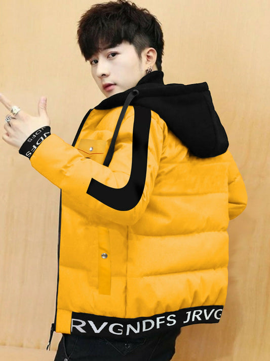 Funky Imported Double Sided Heavy Insulated Hooded Puffer Jacket For Men-14843