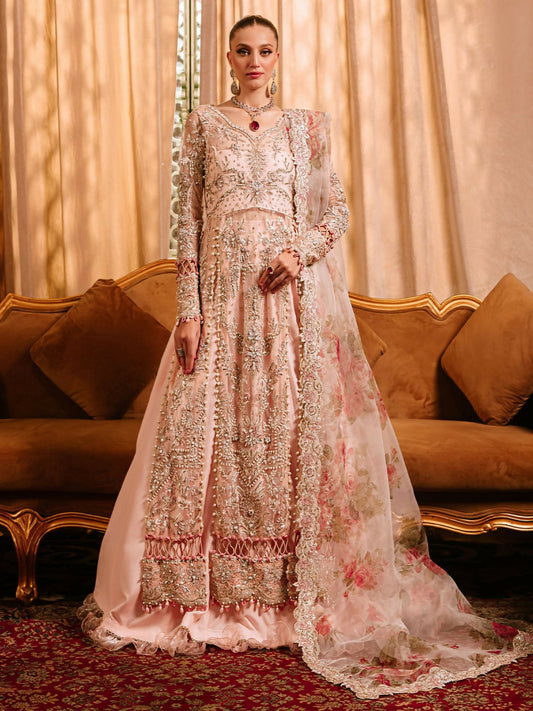 Parishay embroidered lawn front with intricate neckline and borders – unstitched 3-piece suit