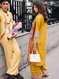 Mahnur Broadway Luxury Lawn Embroidered Unstitched 3-Piece Suit-Buttercup