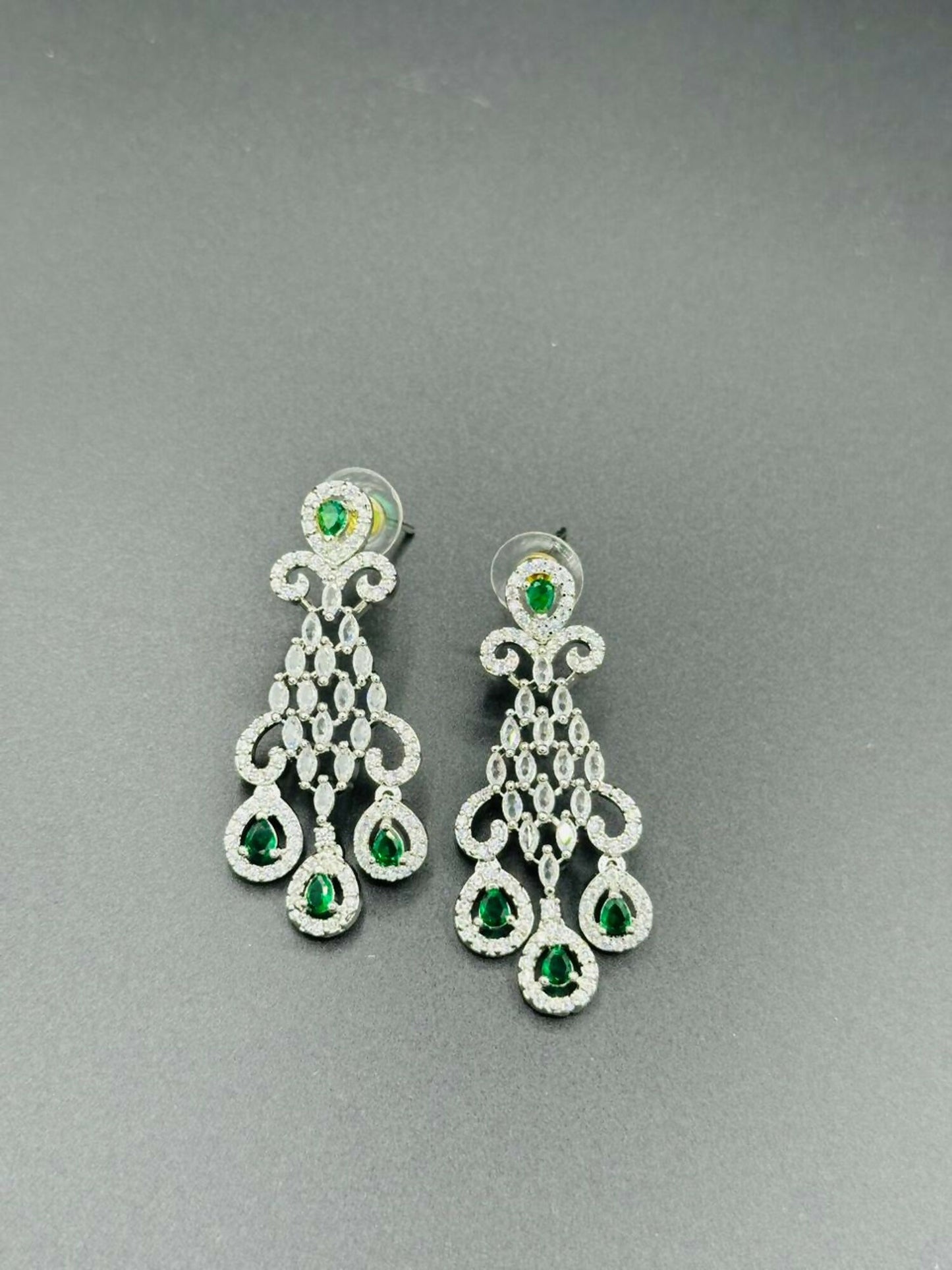 H&A Jewellery One Carat Silver Rhodium Plated Earrings