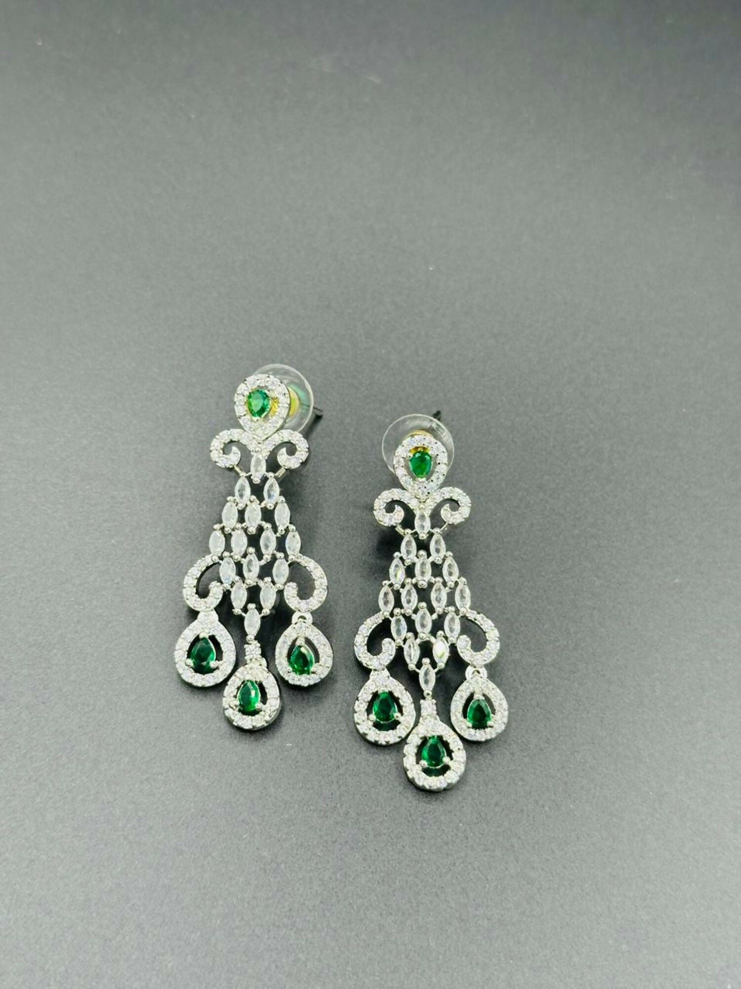 H&A Jewellery One Carat Silver Rhodium Plated Earrings