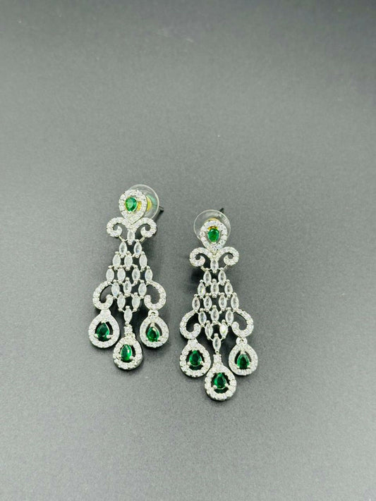 H&A Jewellery One Carat Silver Rhodium Plated Earrings