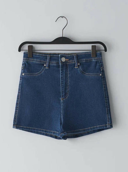 Funky's Plain Mid Length Pokémon Denim/ Jeans Shorts Waist-11445