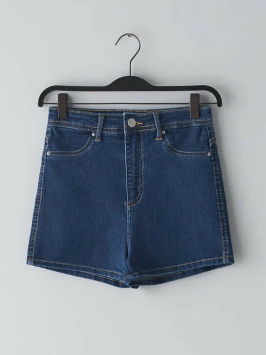 Funky's Plain Mid Length Pokémon Denim/ Jeans Shorts Waist-11445