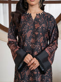 Stylish Collection Amaya Pret Silk Grip Printed Stitched 2-Piece Suit-Morni Black
