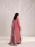 Shurooq Echoes In Bloom Silk Embellished Stitched 3-Piece Suit-Rose Mist