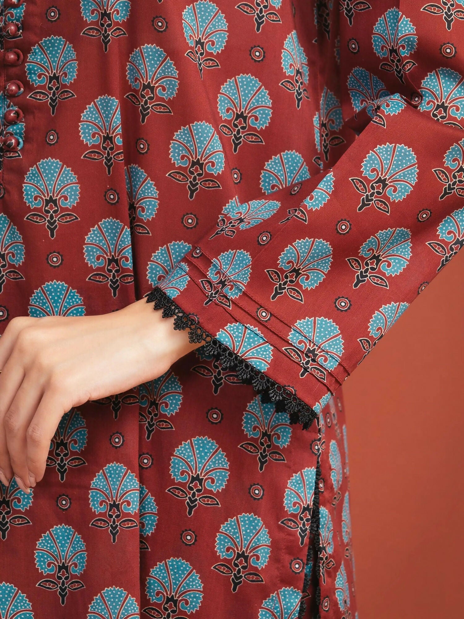 Edenrobe Allure Summer Lawn Printed Unstitched 3-Piece Suit-EWU5A1-35282