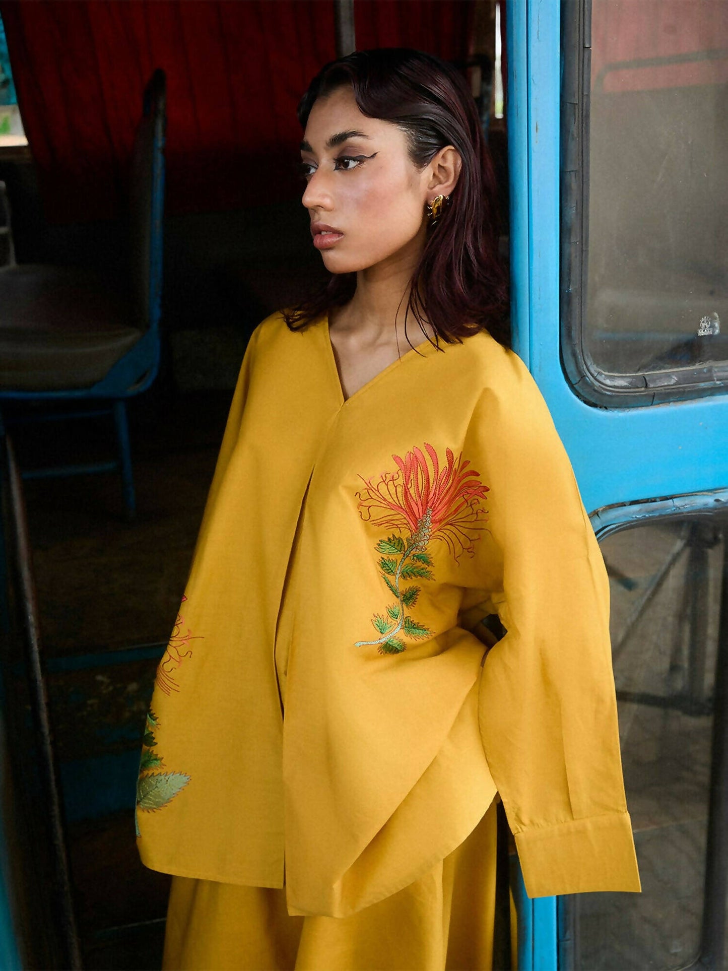 Jugnu by Hussain Rehar Cotton Embroidered Stitched 2-Piece Suit-Zinnia