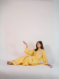 HU Studios Karam Collection Lawn Embroidered Stitched 2-Piece Suit-Yellow