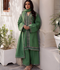Mannat Clothing Laila Winter Pret '25 Karandi Embroidered Stitched Suit-Basil