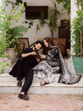 Mahnur Gulzar Viscose Embroidered Unstitched 3-Piece Suit - G - 04