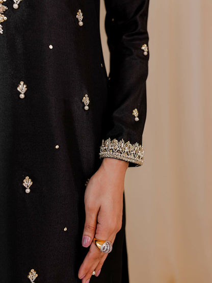 Allure By IH Raw Silk Embellished Stitched 3-Piece Suit-Soul