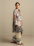 COCO by Zara Shahjahan Lawn Printed Unstitched 3-Piece Suit-Elra-8B