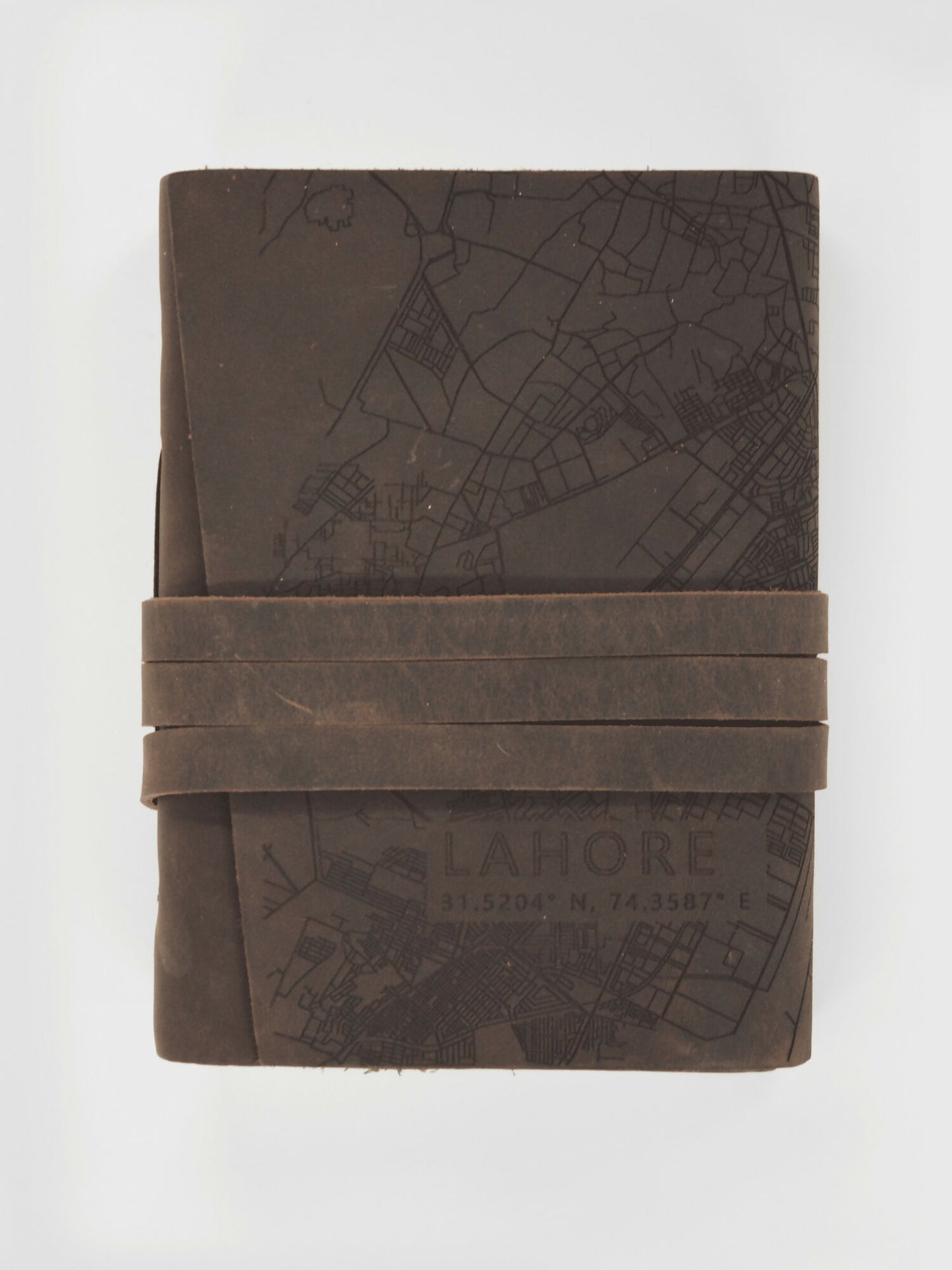 MappedPK Lahore Mapped Leather Journal