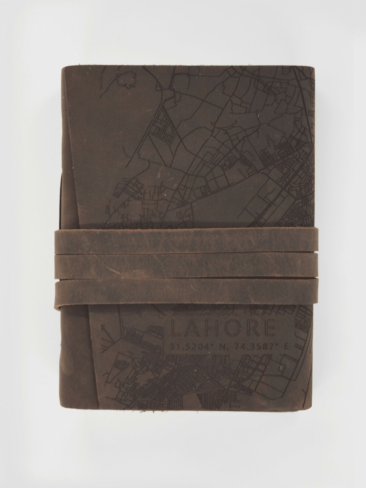 MappedPK Lahore Mapped Leather Journal