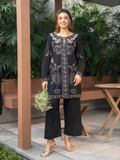 Panache Apparel Solid Story Cotton Lawn Embroidered Stitched Suit-Rhea
