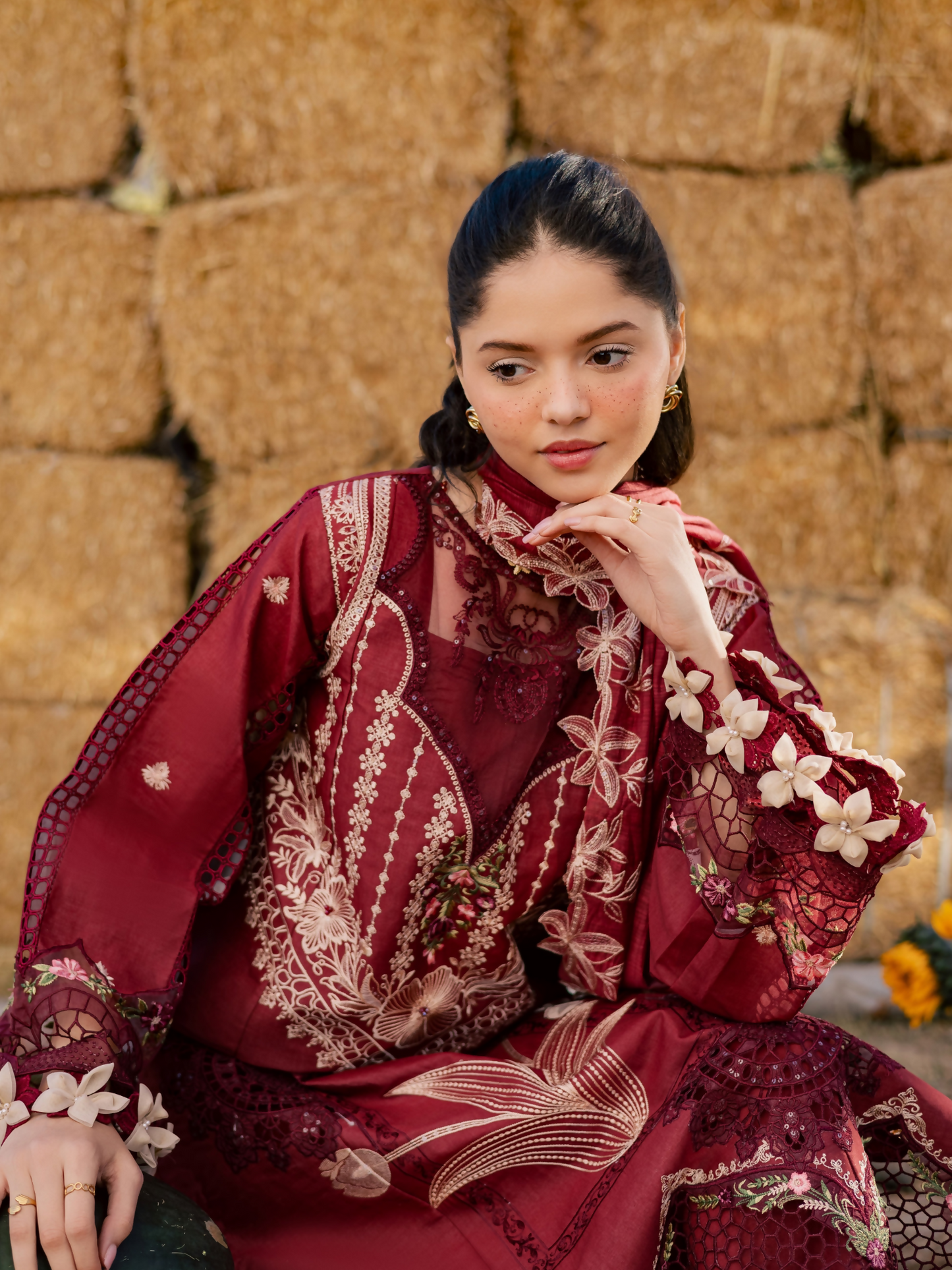 Parishay Summer Queen Vol 2 Lawn Embroidered Stitched 3-Piece Suit-SQU-10