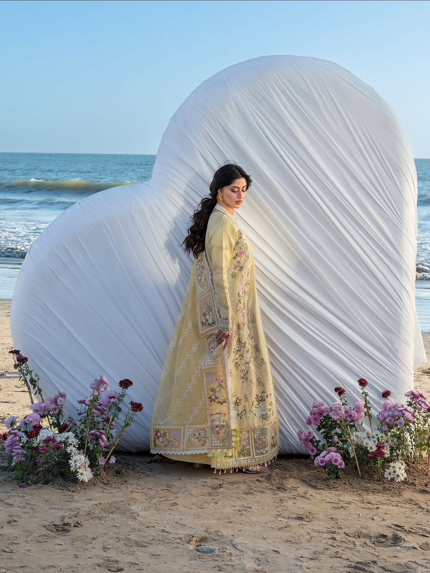 Mahnur Sirene Luxury Lawn'26 Embroidered Stitched 3-Piece Suit-S-02
