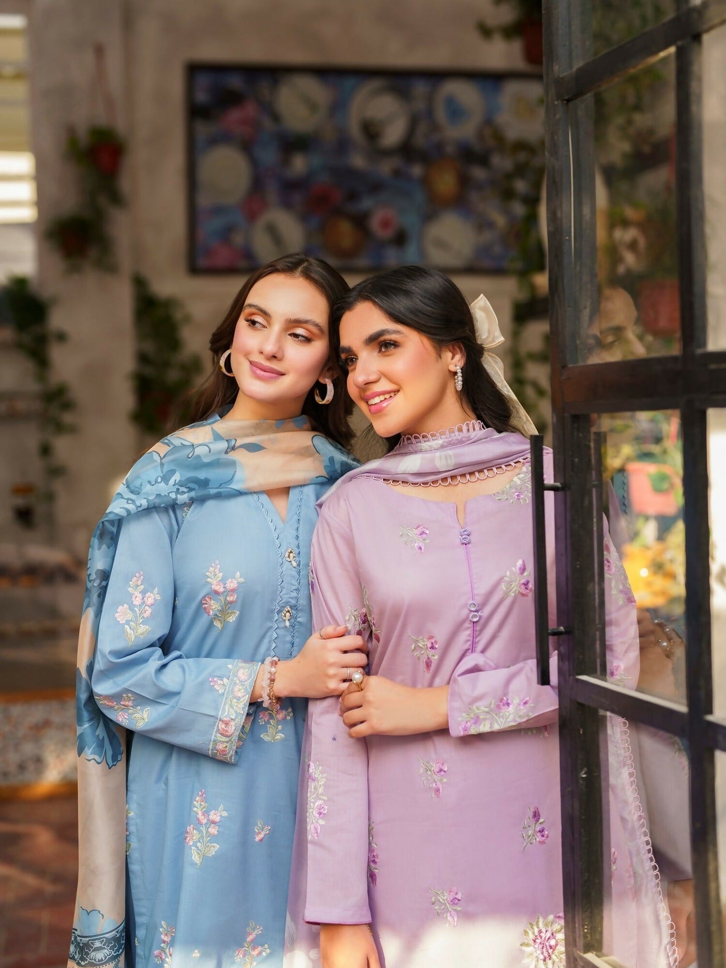 Panache Apparel Daily Essentials RTW Lawn Embroidered Stitched Suit-lilac