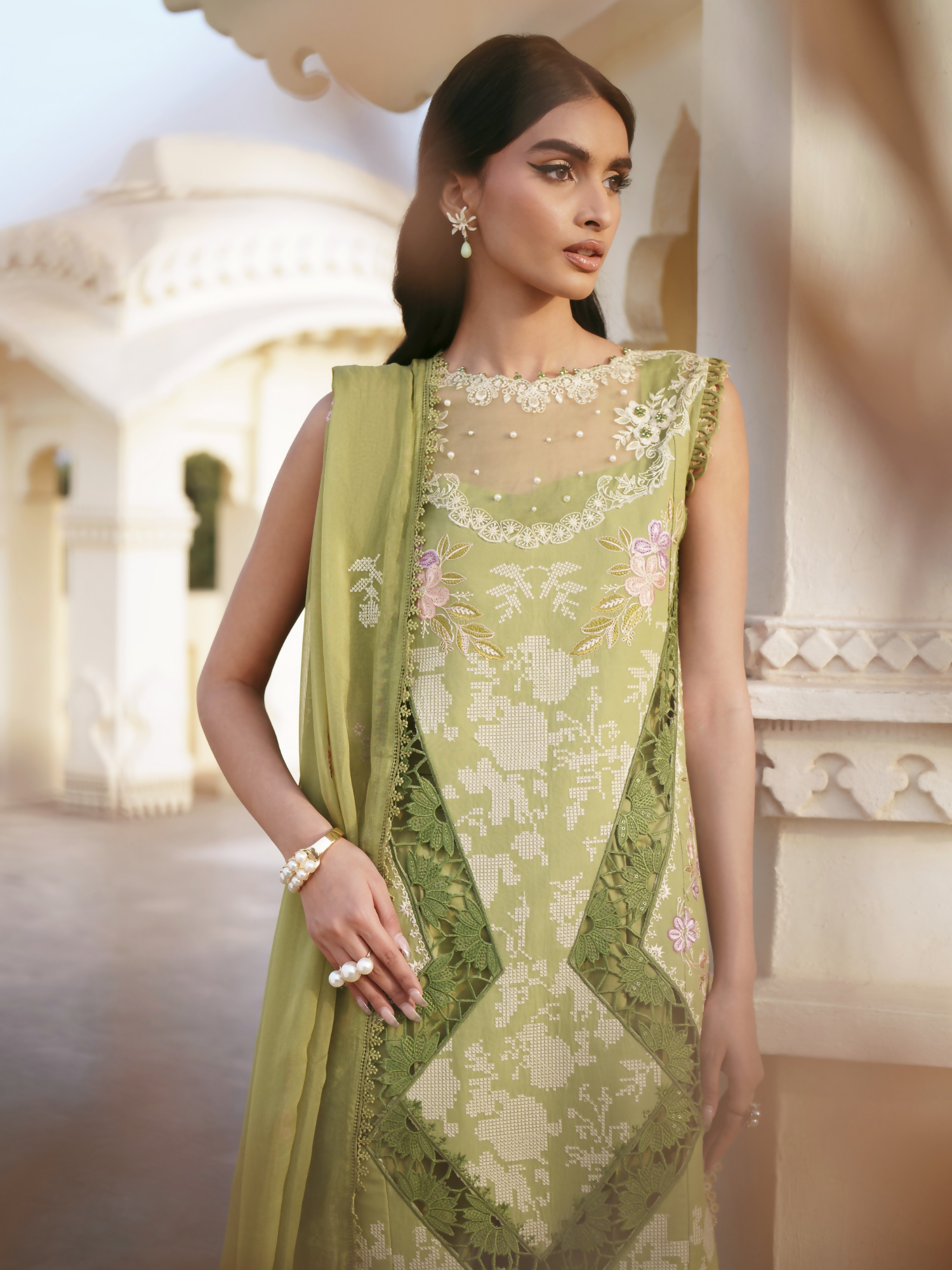 Parishay Shangrila Lawn Embroidered Unstitched 3-Piece Suit-SLA-04