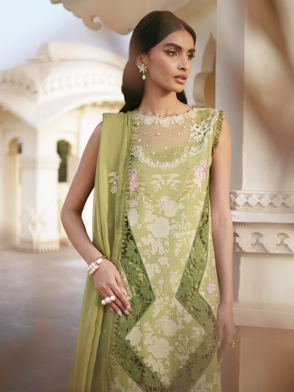 Parishay Shangrila Lawn Embroidered Unstitched 3-Piece Suit-SLA-04