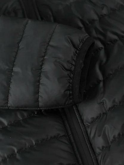 Funky 3 Stripes Signature Logo Premium Quilted Bomber Jacket For Men-14893