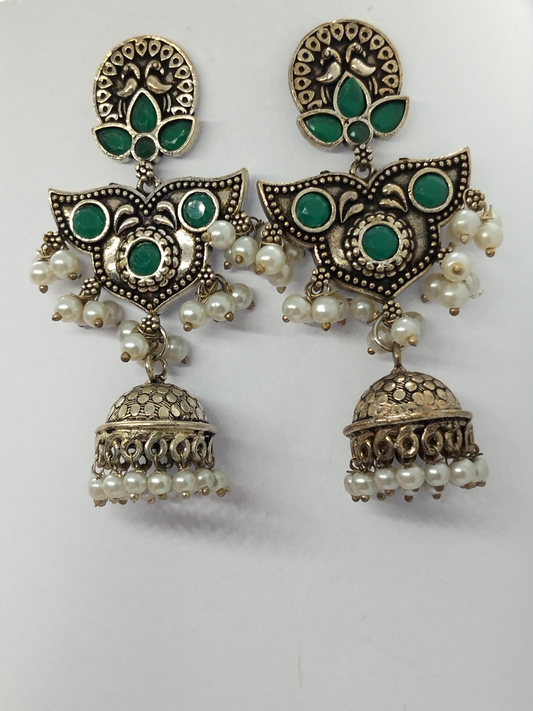 H&A Jewellery Oxidized Brass Handmade Earrings