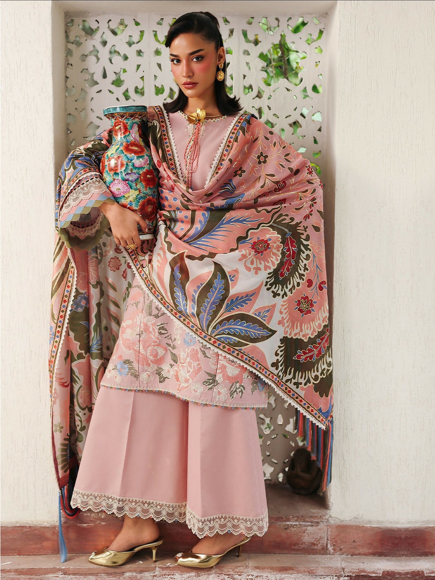 Binilyas Lumina Summer Lawn Embroidered Unstitched 3-Piece Suit-L71-A