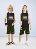 Velvour Poly Athletic Sleeveless Tracksuit-VST61-A