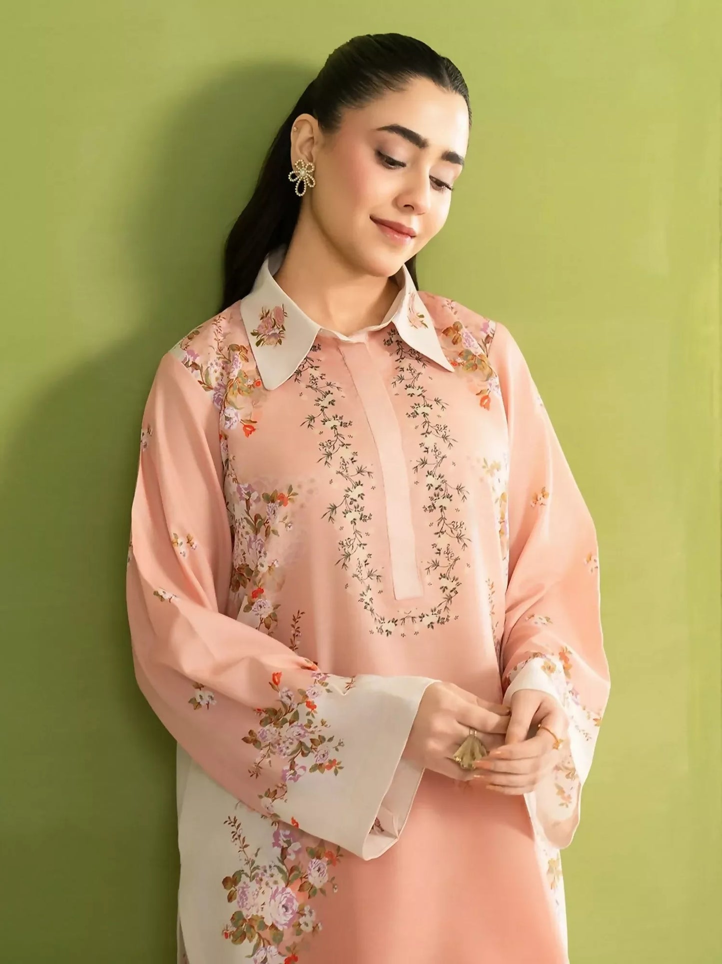 Panache Apparel Dear Summer Silk Lawn Printed Stitched Suit-Petal Play