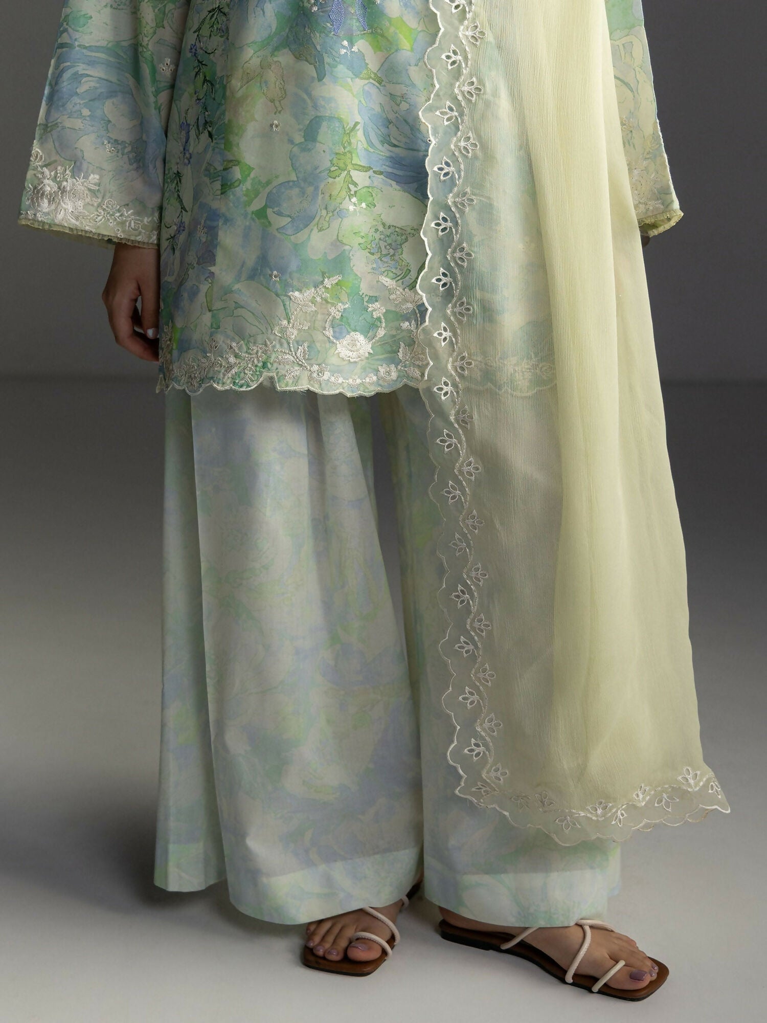 COCO by Zara Shahjahan Lawn'26 Embroidered Unstitched 3-Piece Suit-Aira-6A