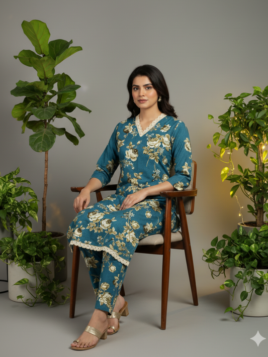 Bin Shaukat Khaddar Printed Stitched 2-Piece Suit