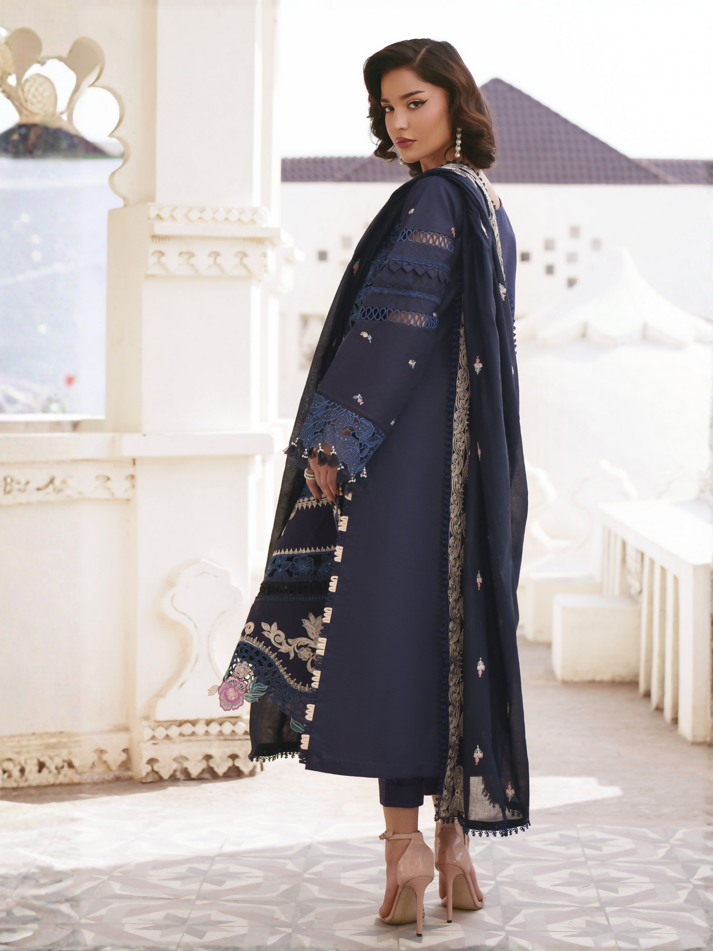 Parishay Shangrila Lawn Embroidered Unstitched 3-Piece Suit-SLA-01