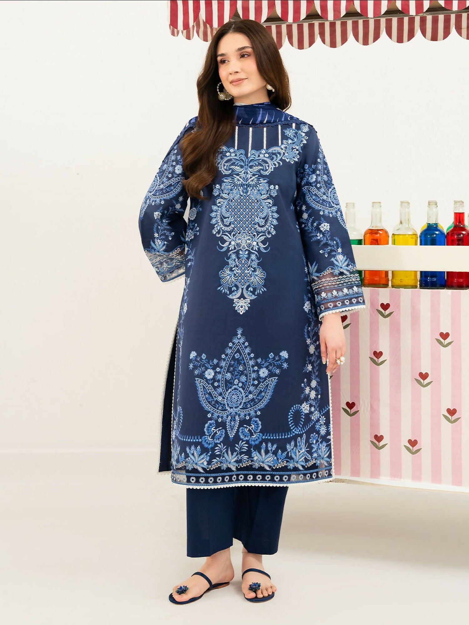 Mahnur Anaya Lawn Vol-1 Embroidered Stitched 3-Piece Suit-ANA-018