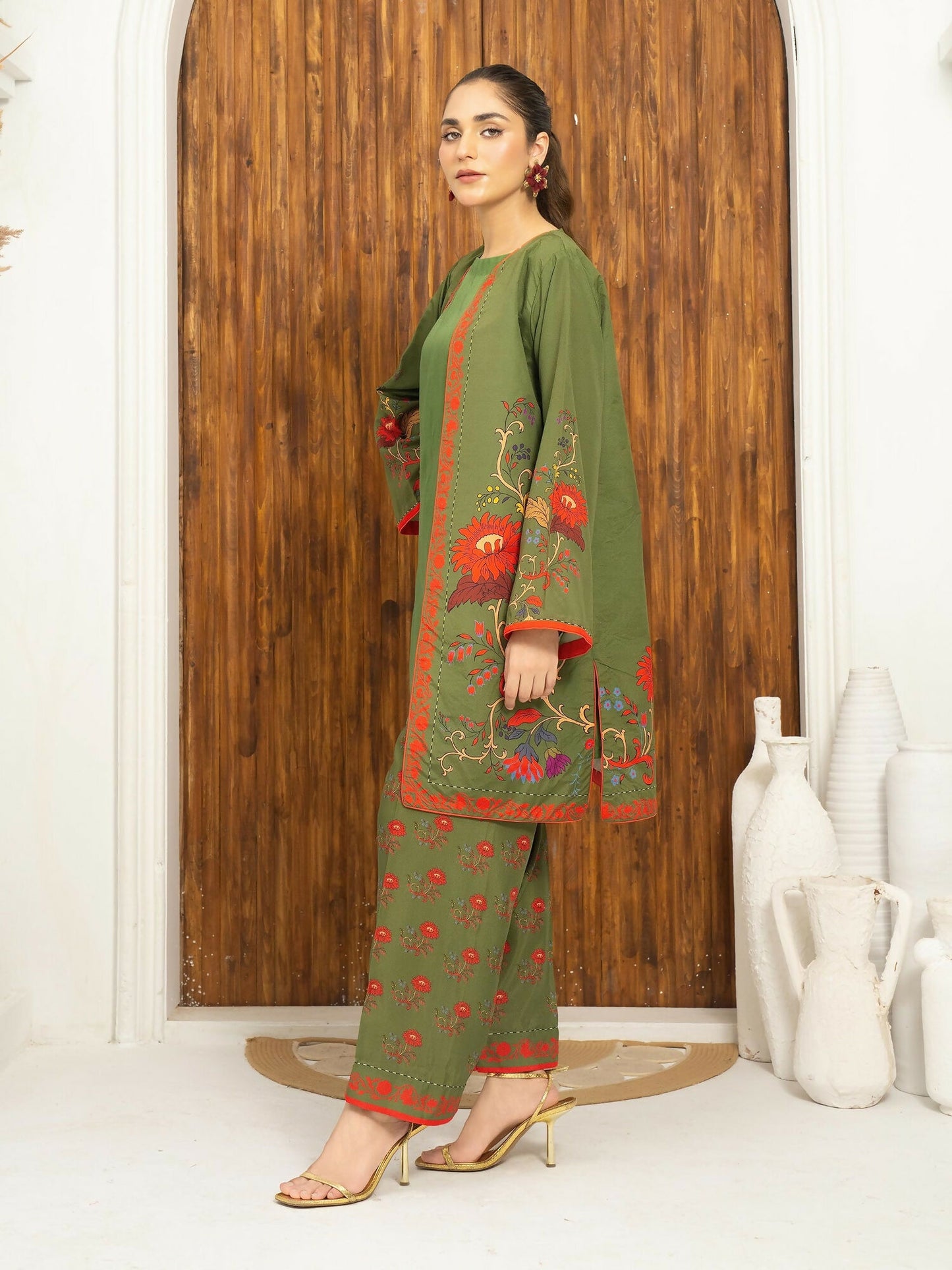 Panache Apparel Florise Lawn Printed Co-Ord Set-Cedrina