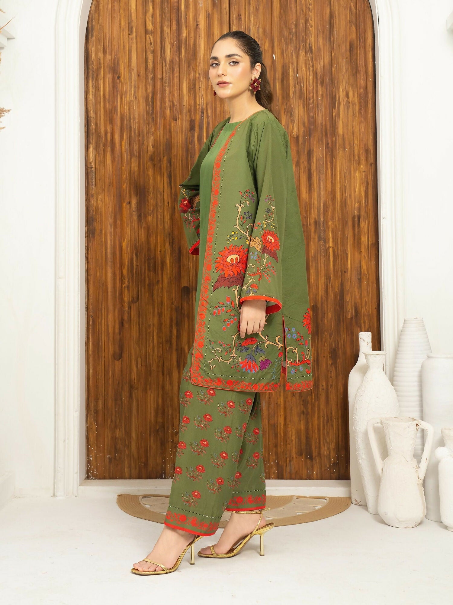 Panache Apparel Florise Lawn Printed Co-Ord Set-Cedrina