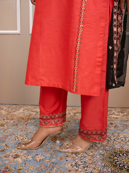 Tehzeeb Libas Cotton Lawn Embroidered Stitched 3-Piece Suit-NOOR