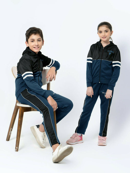 Velvour Fleece Hooded Tracksuit-VWT08-F
