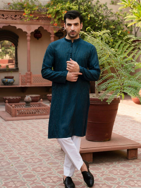 Prussian Fabrich Men Printed Unstitched Shalwar Kameez-GTS-SK-006