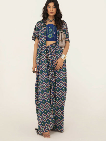 Shiza Hassan SH West Blended Silk Embroiderd Co-Ord Set-Syera
