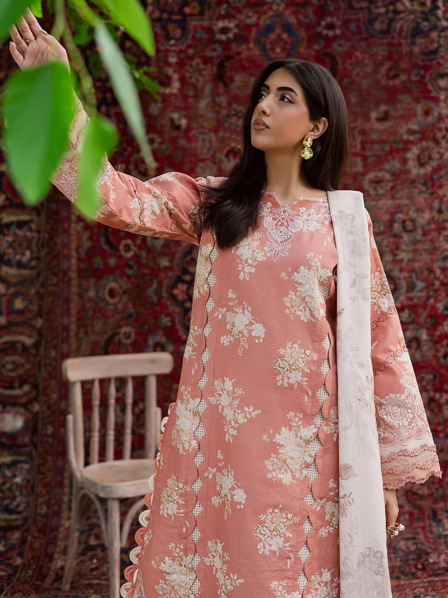 Parishay Rang e Sarma Khaddar Embroidered Stitched 3-Piece Suit-SAR-03
