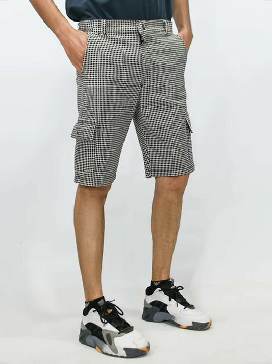 Jupiter Printed Gridlock Edition Cargo Shorts-15134