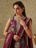 Binilyas Mashriq Luxury Lawn'26 Embroidered Unstitched 3-Piece Suit-D-118-A