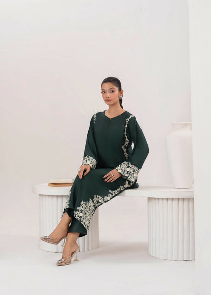 Stylish Collection Aaraish Linen Embroidered Stitched 2-Piece Suit–Margarita