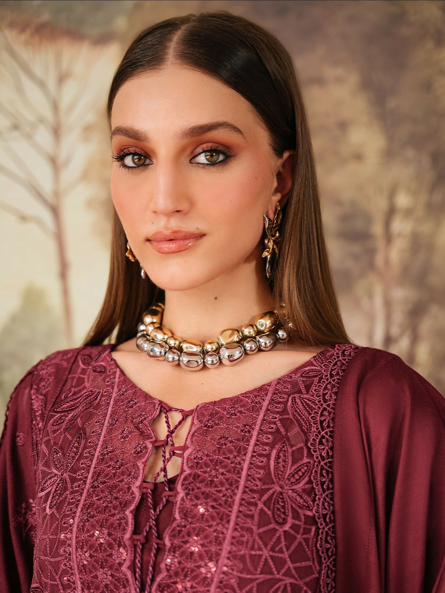 Mahnur Secret Garden Karandi Embroidered Unstitched 3-Piece Suit–SG-006