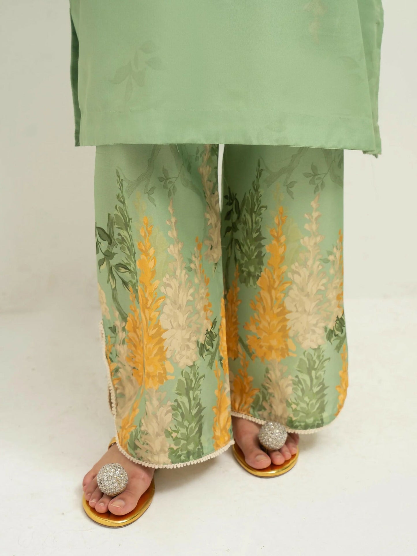 Panache Apparel Lawn Printed Co-Ord Set-Forest Hue